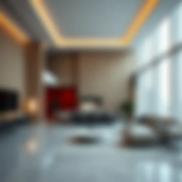 Interior layout highlighting the functional spaces of Flamingo Building