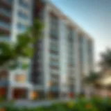 Modern apartment building in Al Warqa