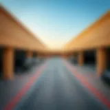 Expansive Garage Spaces in Al Quoz An expansive view of garage spaces available for rent in Al Quoz