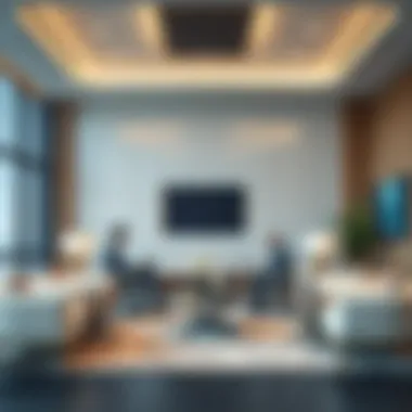 Corporate Environment in Dubai Business meeting in a luxurious office setting