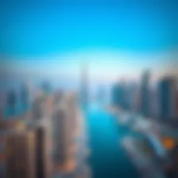Panoramic view of Dubai skyline showcasing modern architecture