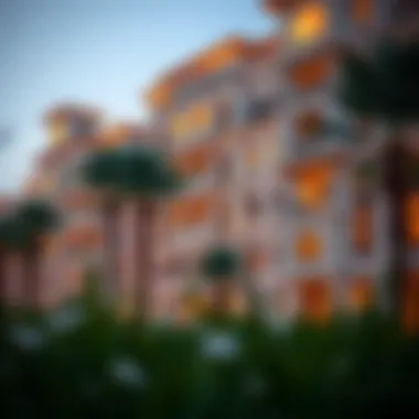 Elegant residential buildings within Janayen Avenue