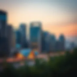 Modern skyline of Mohammed Bin Rashid District 1 showcasing innovative architecture