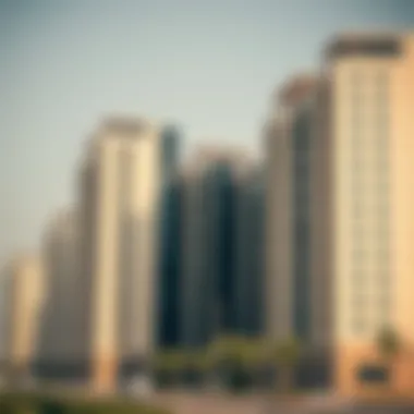 Modern residential buildings in Mussafah reflecting real estate growth