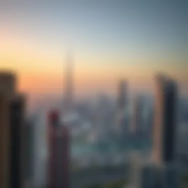 Aerial view of Dubai showcasing octa properties within the skyline