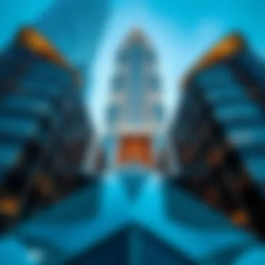 Architectural details of Pearl Tower showcasing its design