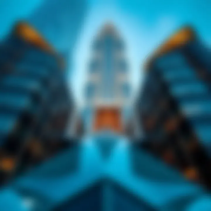 Architectural details of Pearl Tower showcasing its design