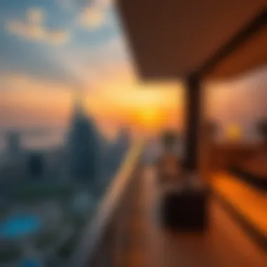 A breathtaking view from a high-end Dubai balcony