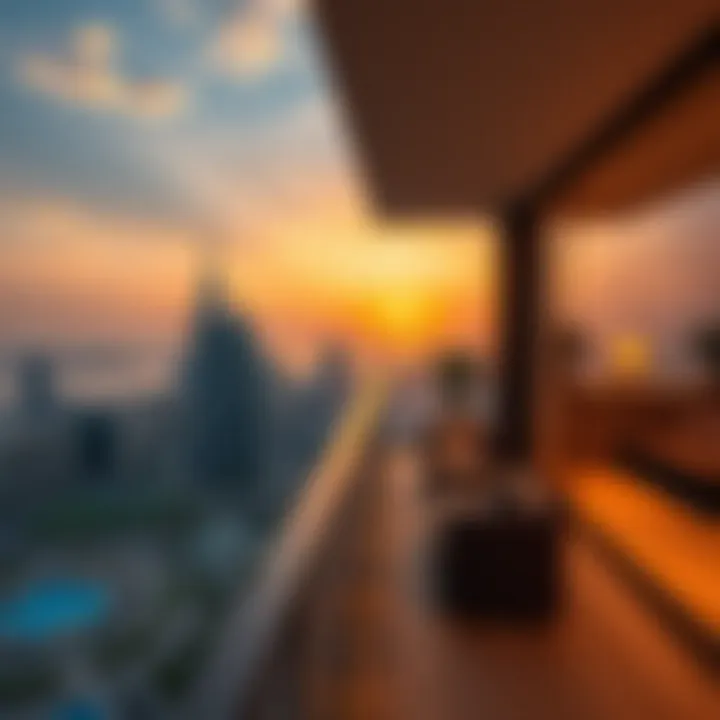 A breathtaking view from a high-end Dubai balcony