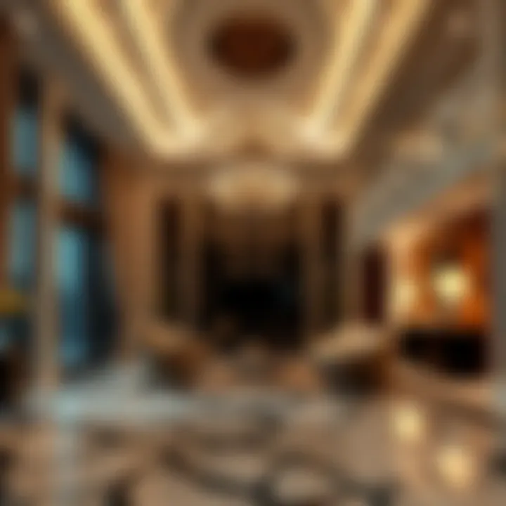Opulent interior design of a luxury property in Dubai