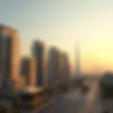 Stunning skyline of Dubai's luxury residential area