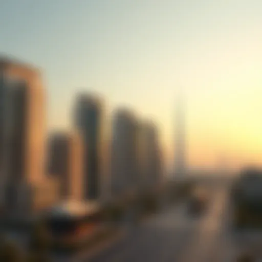 Dubai's Luxury Residential Skyline Stunning skyline of Dubai's luxury residential area