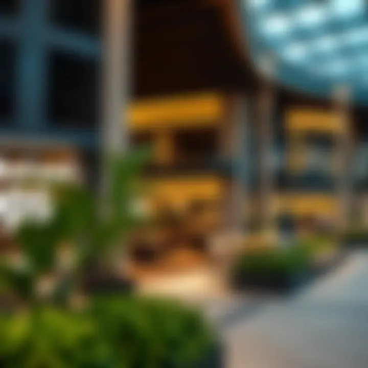 High-end shopping and dining options in a Dubai enclave