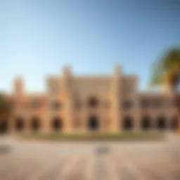 Exterior view of Qasr Al Watan showcasing its grand architecture