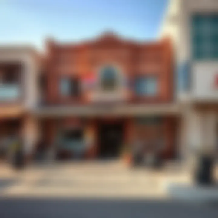 Local Life in Rashidiya Vibrant streets of Rashidiya with local shops and cafes