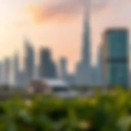 Modern skyline of Dubai showcasing luxury real estate