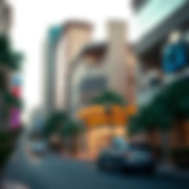 Vibrant street view of Al Baraha