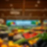 Interior view of Spinneys showcasing fresh produce and product variety
