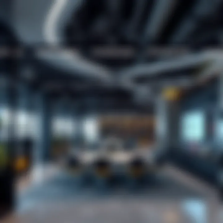 Collaborative meeting space highlighting networking opportunities