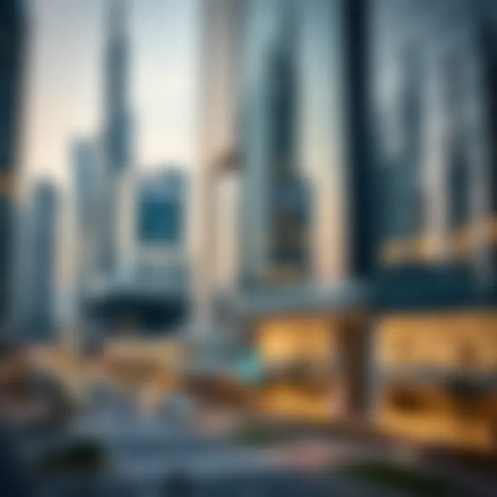 Graphical representation of economic contributions of the business center to Dubai