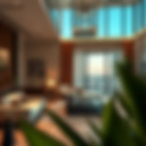 Luxurious living space in a Dubai flat