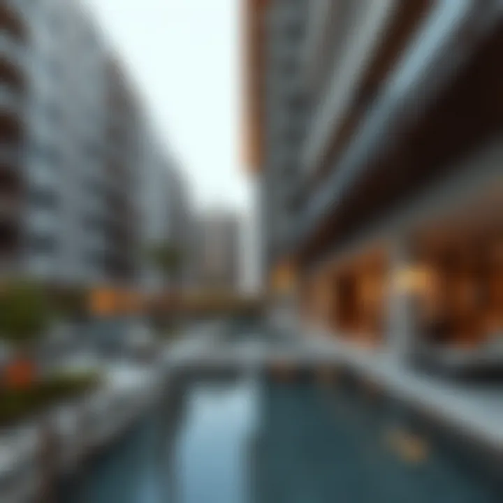 Modern amenities in a Dubai apartment complex