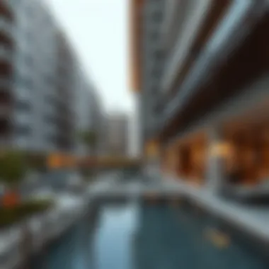 Modern Amenities in Dubai Apartment Complex Modern amenities in a Dubai apartment complex