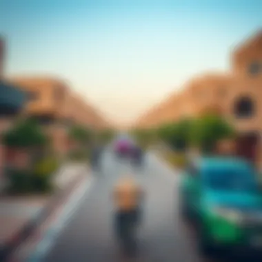 Vibrant Community Life in Dubai Neighborhood Vibrant community life in a Dubai neighborhood