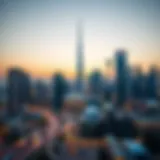 Iconic skyline of Downtown Dubai showcasing Burj Khalifa