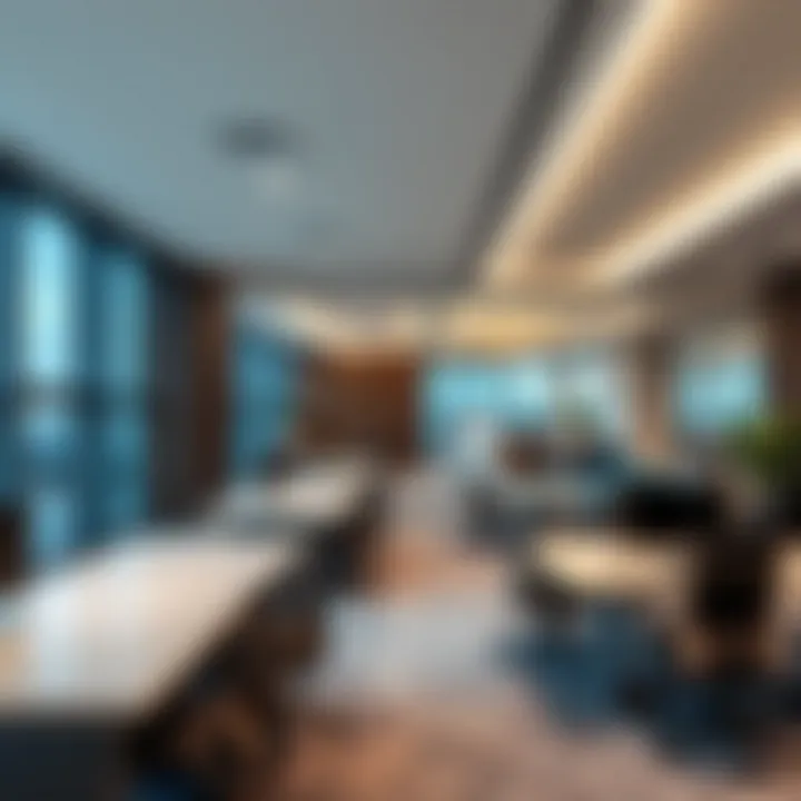 Modern Office Interior in Al Moosa Tower 1 Luxurious office interior highlighting modern design and functionality