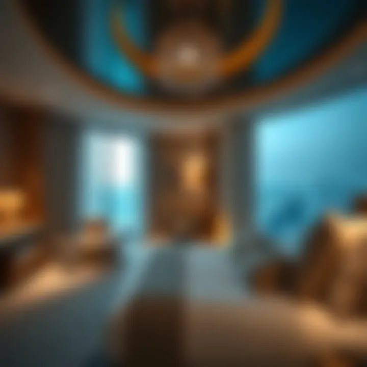 Luxurious guest suite within the Five Palm Jumeirah resort