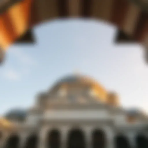 Dome of a Traditional Mosque Intricate dome architecture of a traditional mosque