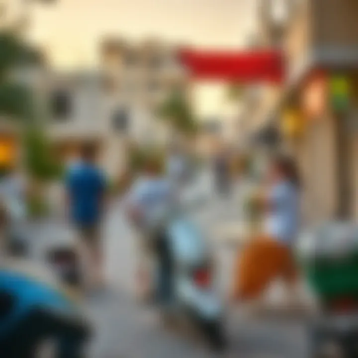 Vibrant community life in the Palm Strip area