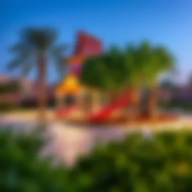 A Community Park Featuring Recreational Facilities for Residents Community Park with Recreational Facilities