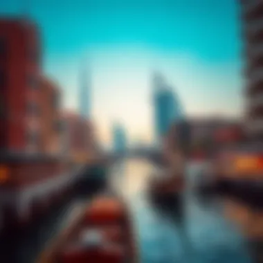 The serene beauty of the Dubai Creek reflecting the city's heritage