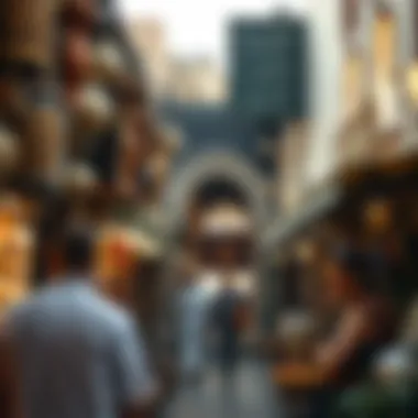 The vibrant souks filled with cultural artifacts and local goods