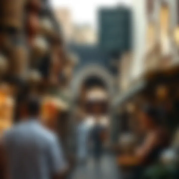 The vibrant souks filled with cultural artifacts and local goods
