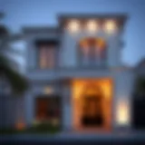 Luxurious villa exterior in Al Qusais