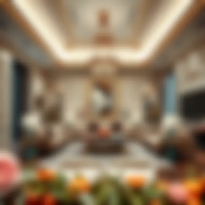 Elegant interior design of a Dubai villa