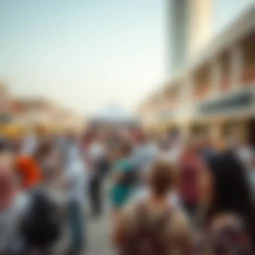 A panoramic view of a community gathering in Dubai focused on volunteering efforts