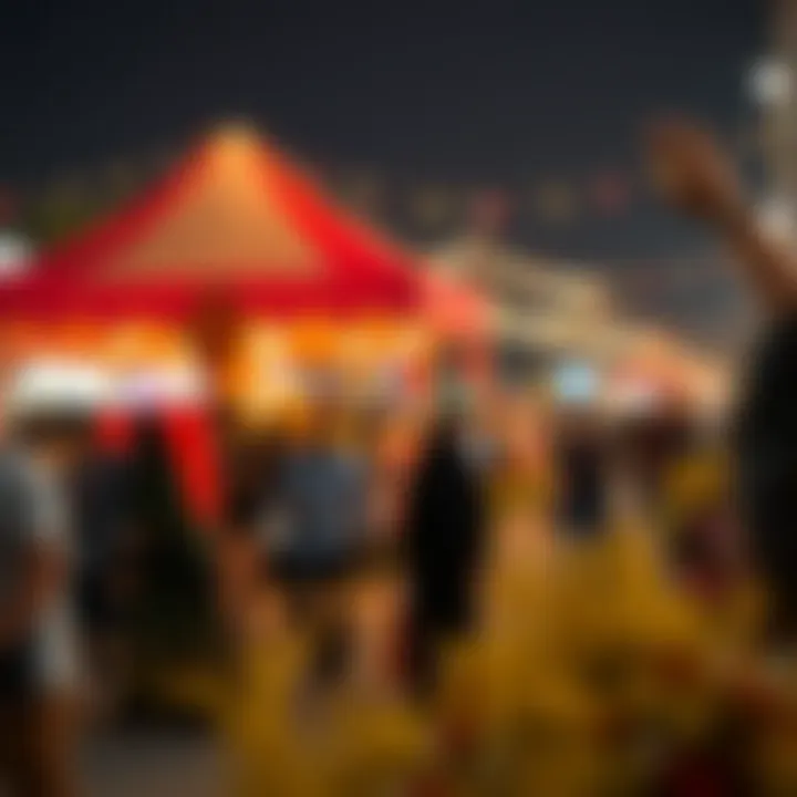 A vibrant cultural festival in Dubai where volunteers actively contribute to the celebration