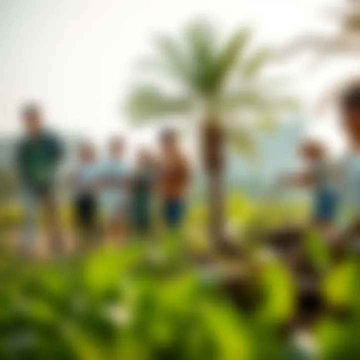 Volunteers participating in an outdoor clean-up event showcasing their dedication to environmental sustainability