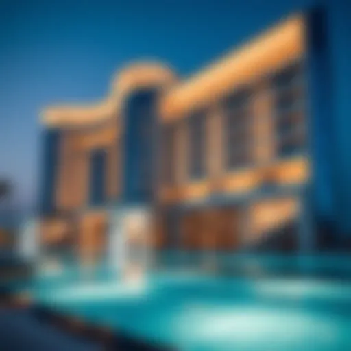 Luxurious facade of Wasl Aqua showcasing modern architecture