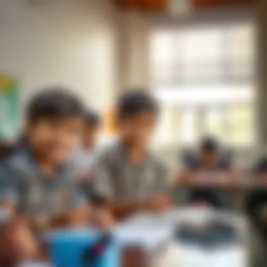 Extracurricular Engagement in Schools Students engaged in extracurricular activities at an affordable Indian school