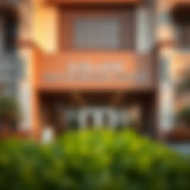 Signage of Fast Business Center with surrounding greenery