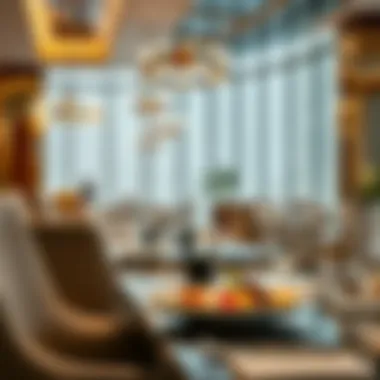 Gastronomic Delights at Five Palm JVC Elegant dining area featuring gourmet cuisine and exquisite decor