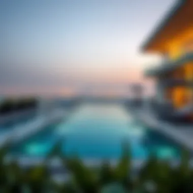 Rooftop Retreat at Five Palm JVC Stunning rooftop pool with panoramic views of Dubai skyline