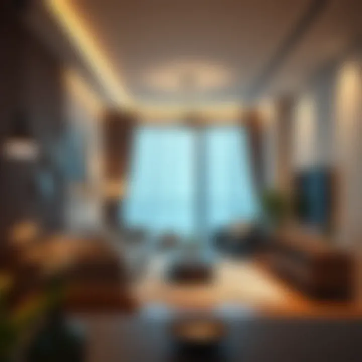 Cozy interior of a modern flat in Bur Dubai