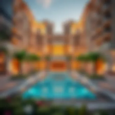 Architectural Marvel of Gardenia Aldar Stunning view of Gardenia Aldar's exterior architecture