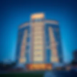 Architectural view of the Grand Avenue Building showcasing its modern design